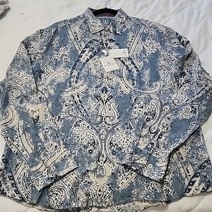 Bugatchi linen button down shirt - New